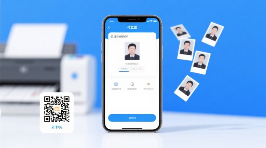 智能证件照制作流程示意